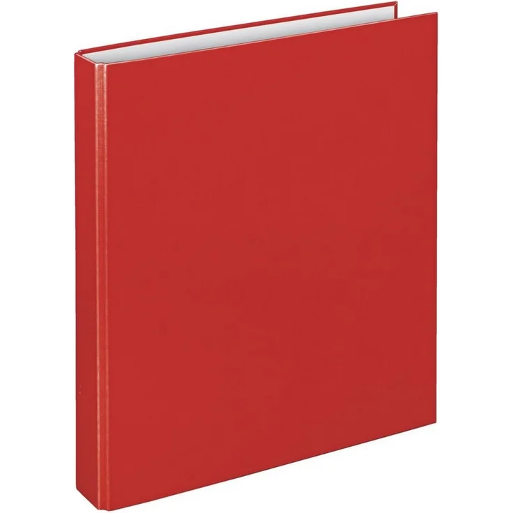 VELOFLEX Präsentationsordner Ringbuch Basic A4, 4-D-Ring-Mechanik mit 25mm Füllhöhe, PP kaschiert, rot – Bild 1