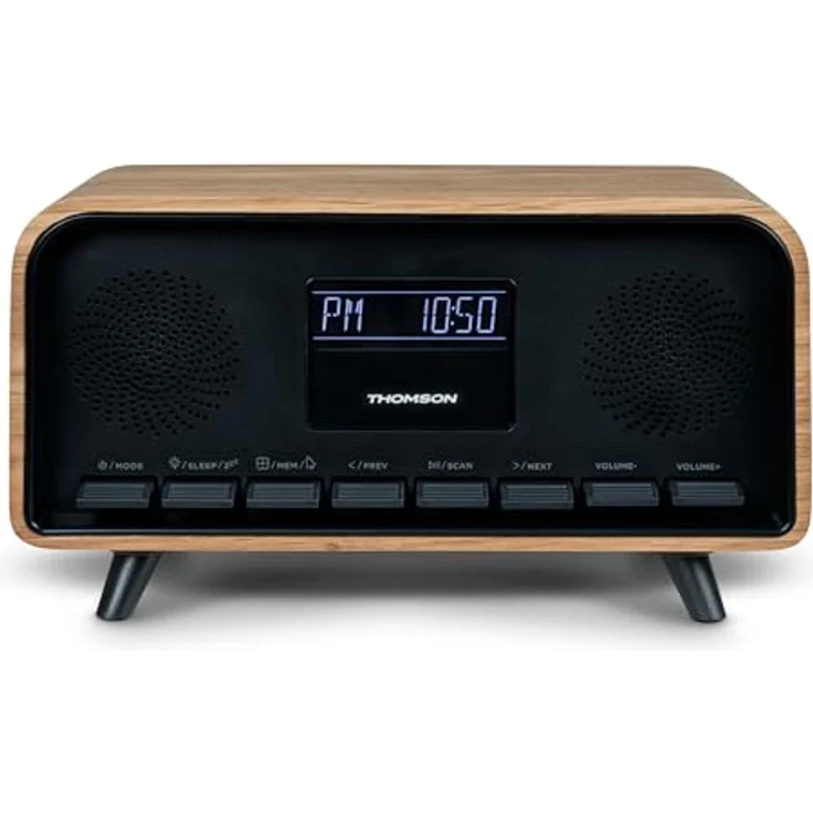 Thomson Radio Vintage Cosy noir, FM Radio mit Bluetooth und 50 Watt Leistung, Schwarz – Bild 6