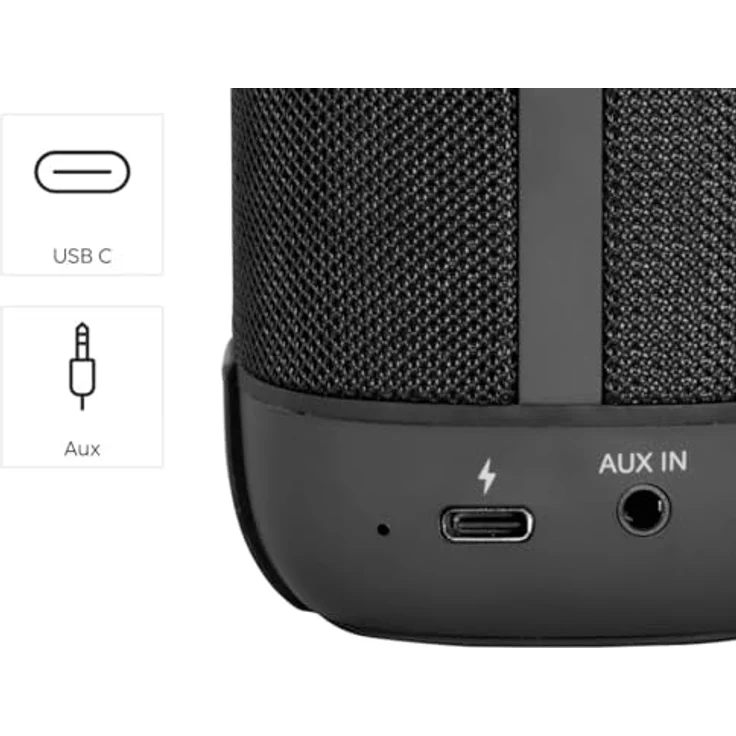 Hama Tube 4.0, Bluetooth Lautsprecher 3,5 W mit bis zu 12 h Laufzeit, Schwarz – Bild 5