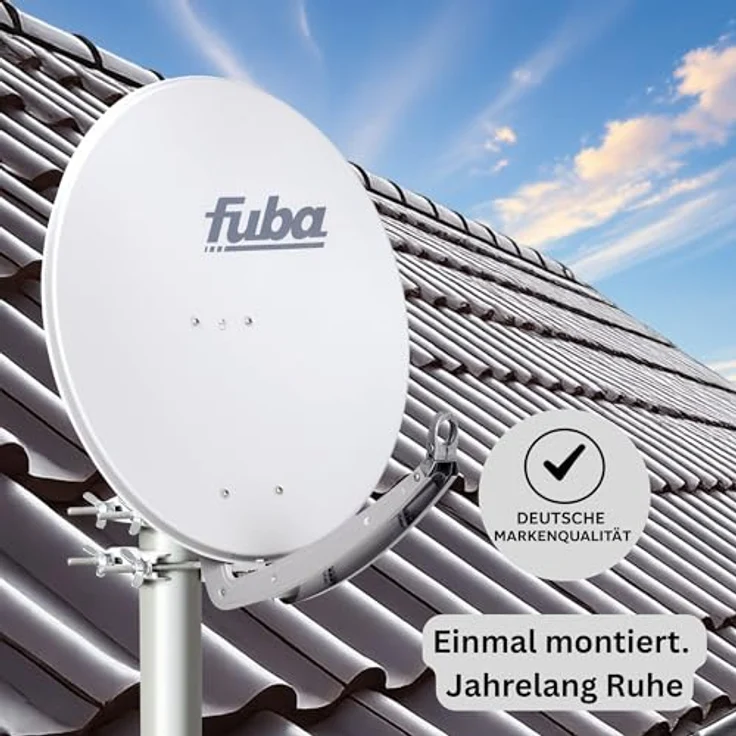 Fuba DAA 780 G, Satellitenantenne mit PremiumX Quad LNB für 4 Teilnehmer, grau, 39,53 dB Antennengewinn – Bild 7