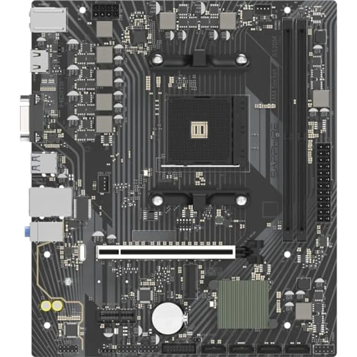 Sapphire A520M-E, mATX Mainboard mit AM4-Sockel, HDMI 1.4, HD-Audio und Gigabit LAN – Bild 1