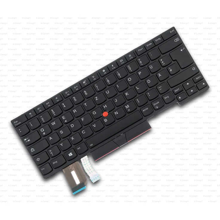 Lenovo 01YP292, Deutsche Tastatur für ThinkPad T480s/E480/L480, hinterleuchtet mit Trackpoint für präzise Navigation