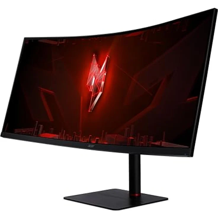 Acer Nitro XV345CUR X Gaming Monitor 34 Zoll (86 cm Bildschirm) UWQHD, VA, 240Hz DP, 100Hz HDMI, Curved, höhenverstellbar, FreeSync Premium – Bild 3