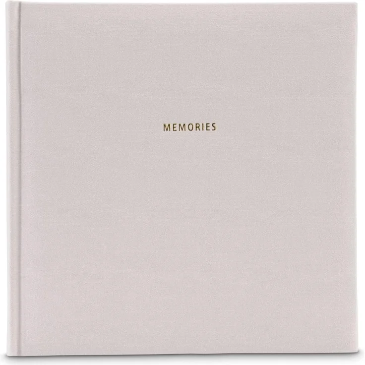 Hama Fotoalbum Memories (25 x 25 cm) in klassischer Buchoptik mit Cover aus Stoff, schwarz