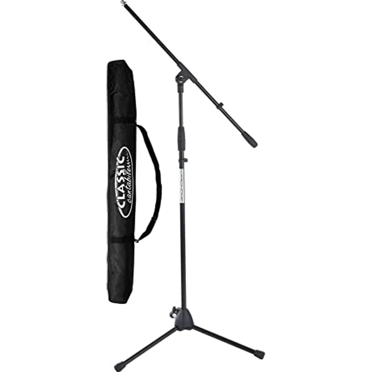 Pronomic MS-116 Pro Mikrofonstativ mit Galgen im SET + Classic Cantabile Mikrofonständertasche – Bild 1