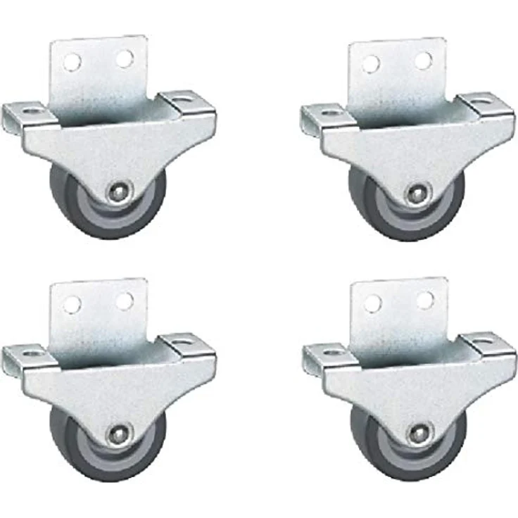 Dörner + Helmer Parkett-Bockrolle (38 x 18 mm, TPE-Rad) grau, 791334 – Bild 3
