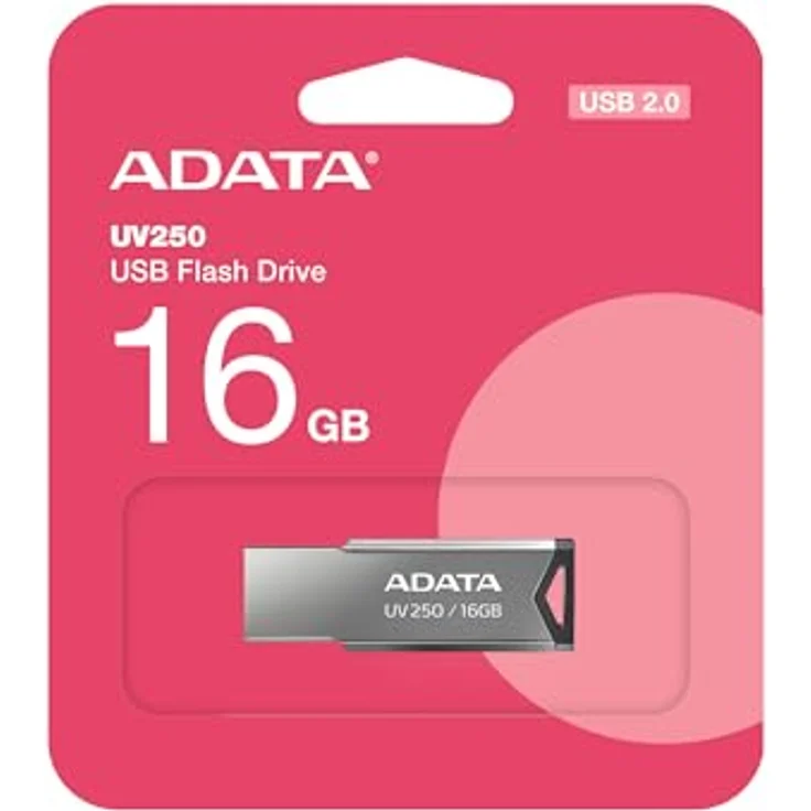 ADATA UV250 USB-Stick 16 GB USB Typ-A 2.0 Silber - USB-Sticks (16 GB, USB Typ-A, 2.0, Ohne Deckel, 5,6 g, Silber) – Bild 3