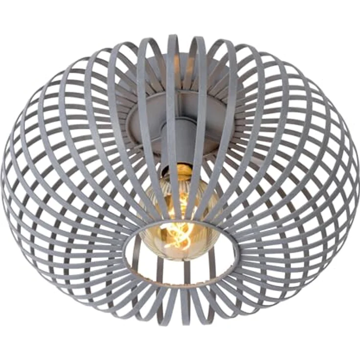 LUCIDE MANUELA - Deckenleuchte - Ø 39,5 cm - 1xE27 - Grau - Metallgehäuse, geeignet für LED-Lichtquelle – Bild 5