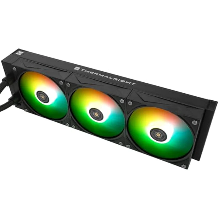 Thermalright Grand Vision 360 ARGB, All-in-One CPU Wasserkühler mit RGB-Beleuchtung, Schwarz, 3x 120 mm Lüfter, leiser Betrieb, kompatibel mit vielen Prozessorsockeln – Bild 3
