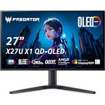 Acer Predator X27U X1 Gaming Monitor 26,5 Zoll WQHD, Quantum Dot OLED, 240Hz, 0.03ms(GTG), höhenverstellbar, FreeSync Premium Pro