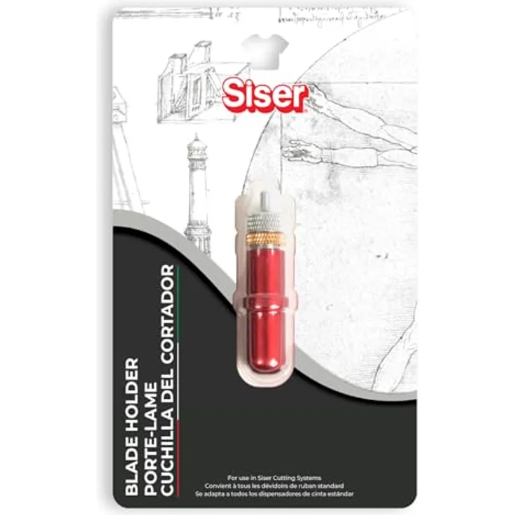 Siser Blade Holder für 45° und 60° Messer, anodisiert aus Aluminium mit innerem Magneten zur Klingenfixierung