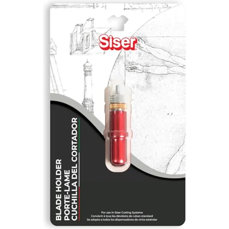 Siser Blade Holder für 45° und 60° Messer, anodisiert aus Aluminium mit innerem Magneten zur Klingenfixierung – Bild 1