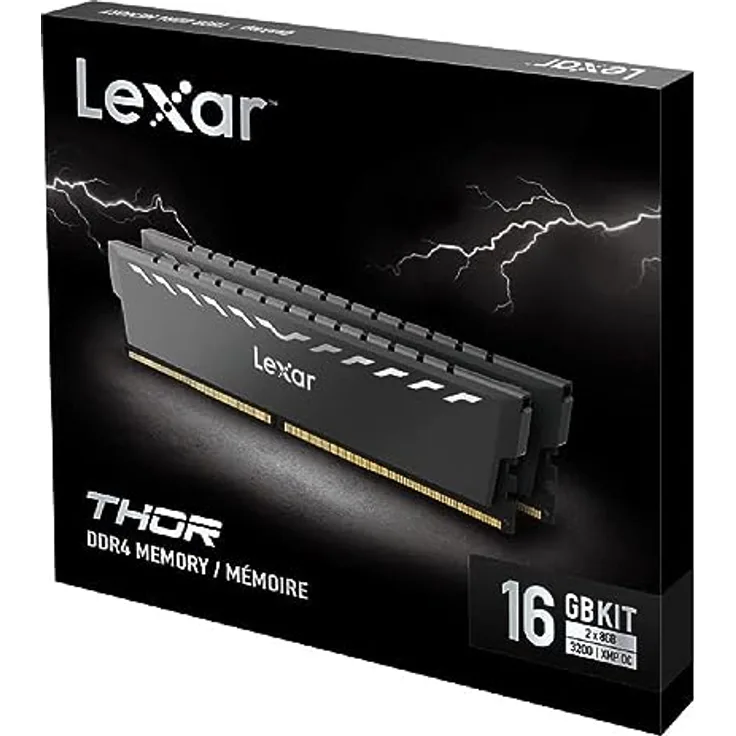 Lexar DDR4 16GB Thor 3200 XMP Memory with heatink (2x8GB)