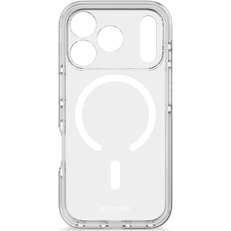 Decoded Transparent Clear Case für iPhone 17 Pro, 100% recyceltes Material, Anti-Vergilbung, MagSafe-kompatibel, 4 Meter DropTec Schutz, kratzfest – Bild 1