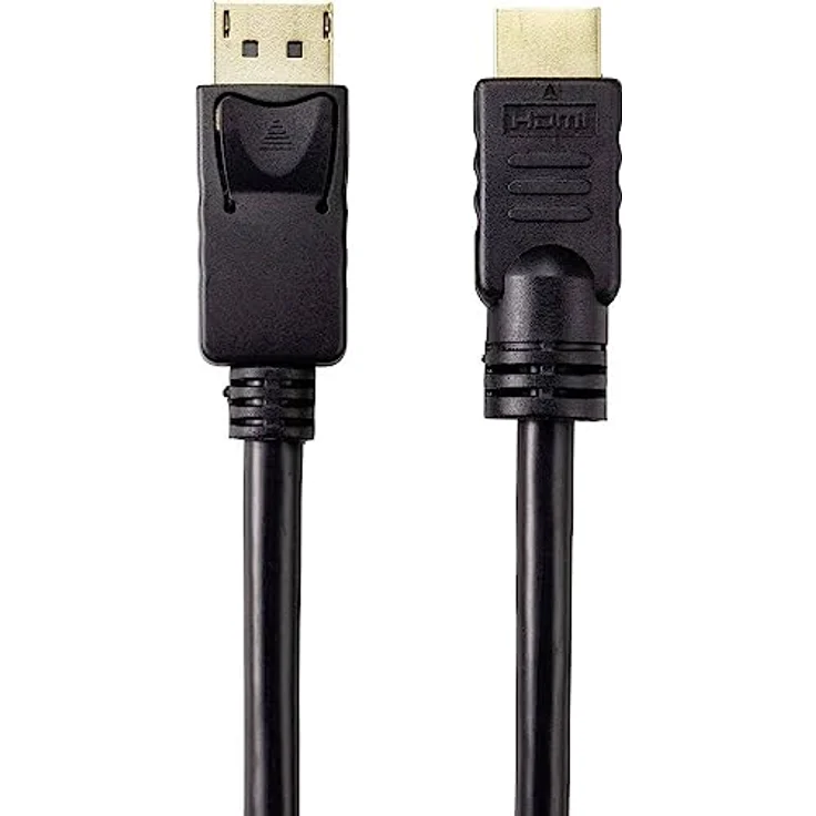 Renkforce DisplayPort/HDMI Adapterkabel DisplayPort Stecker, HDMI-A Stecker 20.00 m Schwarz RF-4596876 vergoldete Ste – Bild 2