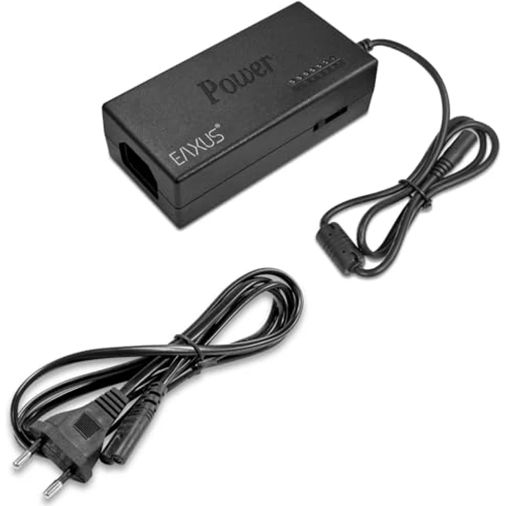 EAXUS Eaxus Universal Laptopladekabel 96 Watt Netzteil mit 10 Adapter, 12V - 24V einstellbare Spannung, 2,15 m Kabel Länge – Bild 5