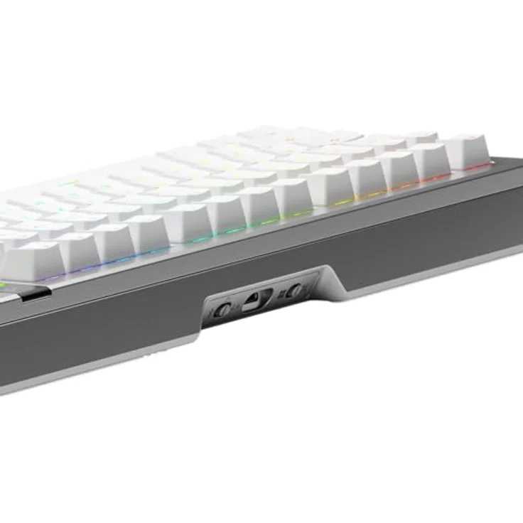 Glorious GMMK 3 Pro Wireless, 75 % Custom Gaming-Tastatur mit Fox Switches, silber, ANSI (US), RGB-Beleuchtung, CNC-gefrästes Aluminiumgehäuse – Bild 9