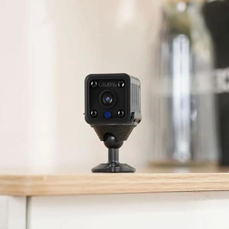 Casativo Micro-IP-Kamera, Akkubetrieb HD 720p, 120° Weitwinkel, Nachtsicht, WLAN, Schwarz – Bild 8
