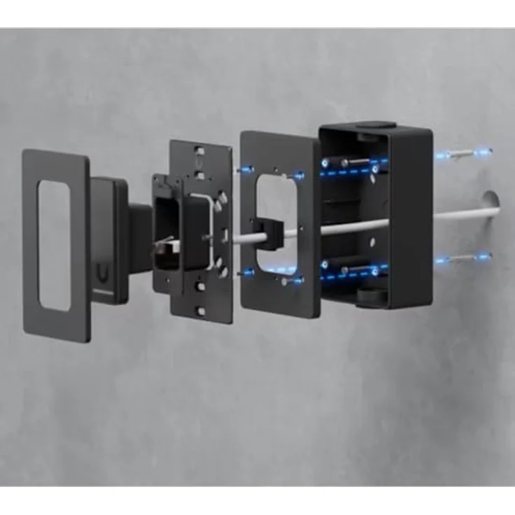 Ubiquiti UniFi Anschlussdose, VESA-kompatibel für Access Reader und Intercom Viewer, schwarz – Bild 6