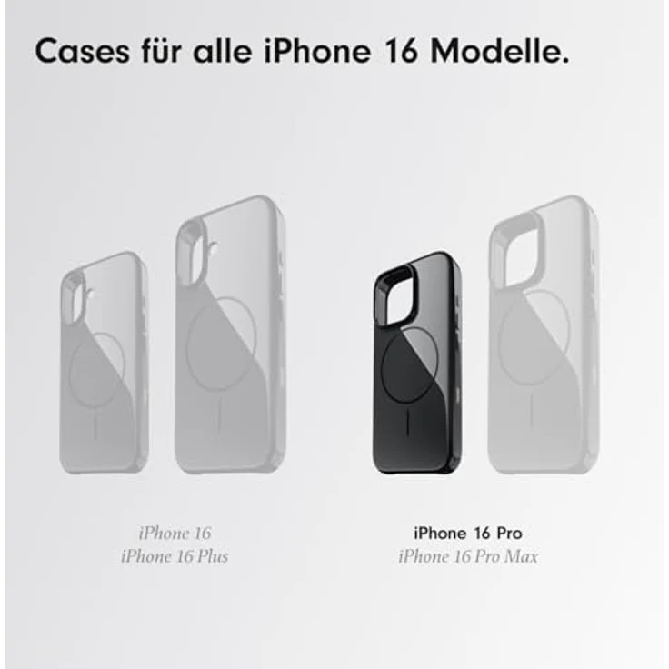 Beats Case iPhone 16 Pro - MagSafe, Kratzfeste Schutzhülle, passgenau, Innenfutter aus Mikrofaser - Samtschwarz – Bild 2