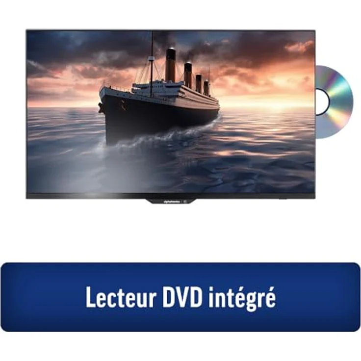 MOBILETV Alphatronics SL-22 DW, 55 cm, Full-HD Smart TV für Wohnmobil/Wohnwagen, WebOS Hub-System, Triple Tuner, DVD-Player, TNT-Antenne, beleuchtetes Logo, dünner Rahmen – Bild 4