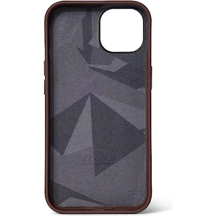 Decoded Back Cover, Leder-Schutzhülle für iPhone 14, mit MagSafe, braun – Bild 3