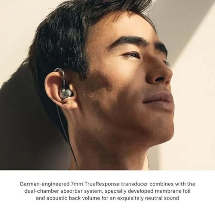 Sennheiser IE 600 in-Ear Audiophile Headphones - TrueResponse Transducers for exquisitely Neutral Sound, AMLOY-ZR01-Gehäuse, schwarz – Bild 3