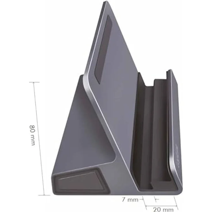 USB 3.2 Gen1 Dockingstation 6-Port mit USB PD (PowerDelivery 100W) aus Aluminium, Halterung für Tablets, Smartphones und Controller – Bild 2