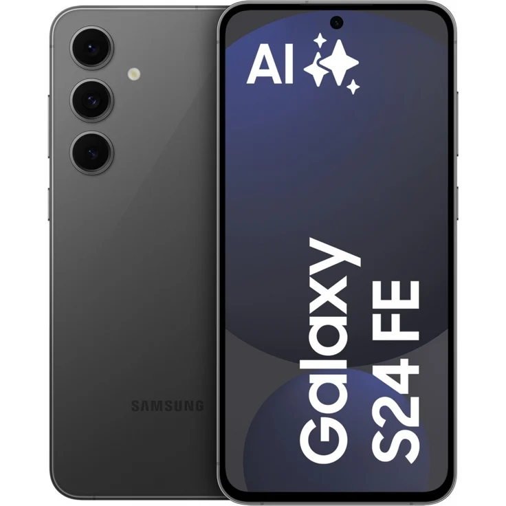 Samsung Galaxy S24 FE DS 5G 128GB graphite, Smartphone mit 17 cm (6.7") Display und 50 MP Triple-Kamera