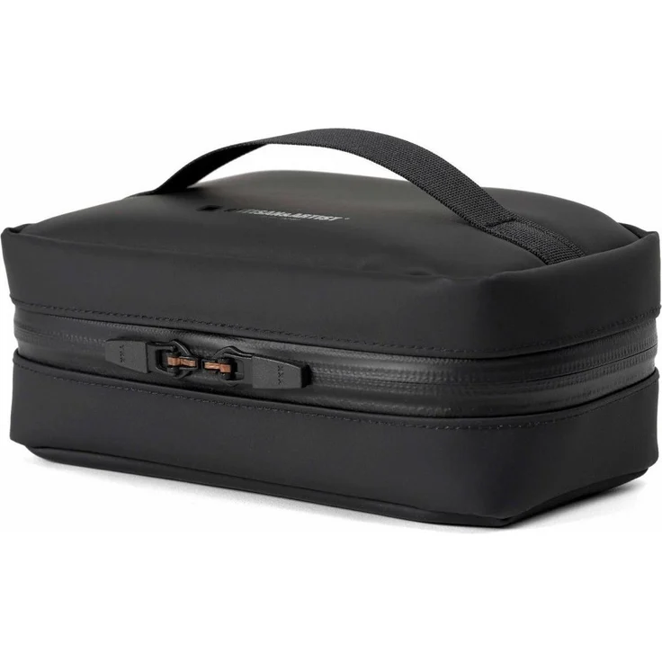 Artisan & Artist ACAM-62D BLK, Kamera Schultertasche aus DULON®-Material, wasserabweisend, schwarzes Design mit rotem Innenfutter