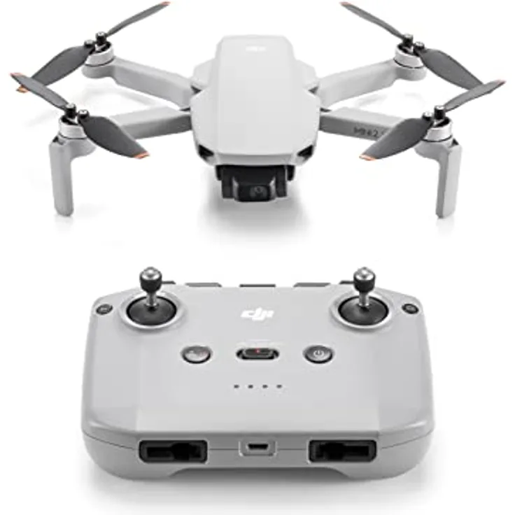 DJI Mini 2 SE, leichte und faltbare Mini-Kameradrohne mit 2.7K Video, intelligenten Modi, 10 km Videoübertragung, 31 min Flugzeit, unter 249 g, einfach zu bedienen, Fotoshooting, Straßenaufnahmen