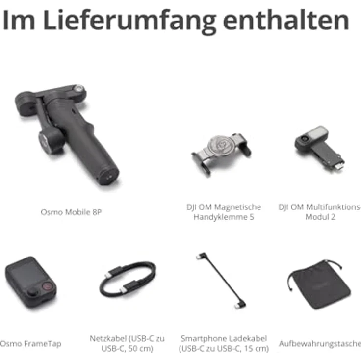 DJI Osmo Mobile 8P, Smartphone-Gimbal mit 3-Achsen-Stabilisierung, Verlängerungsstab und 10 Stunden Akkulaufzeit – Bild 8