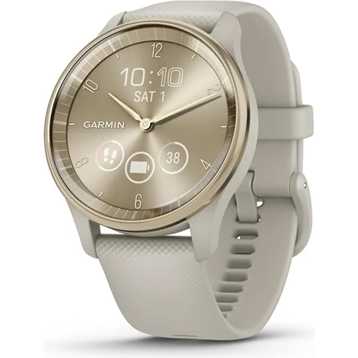 Garmin vívomove Trend – Hybrid-Smartwatch mit analogen Zeigern, Touchdisplay, Fitnessfunktionen, Schlafanalyse und bis zu 5 Tage Akkulaufzeit [Generalüberholt] – Bild 1
