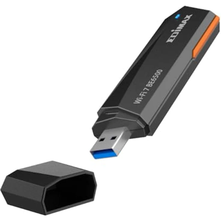 Edimax EW-7822UBE BE6500, Tri-Band WLAN 7 USB 3.2 Adapter mit 6448 Mbit/s, WPA3-Sicherheit, integrierten Treiber und 6-GHz-Band – Bild 1