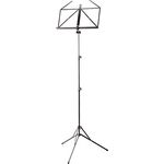 K&M 10052 Notenpult Schwarz – extra hoher Notenständer - 64 bis 150 cm langes, ausziehbares Metall-Stativ