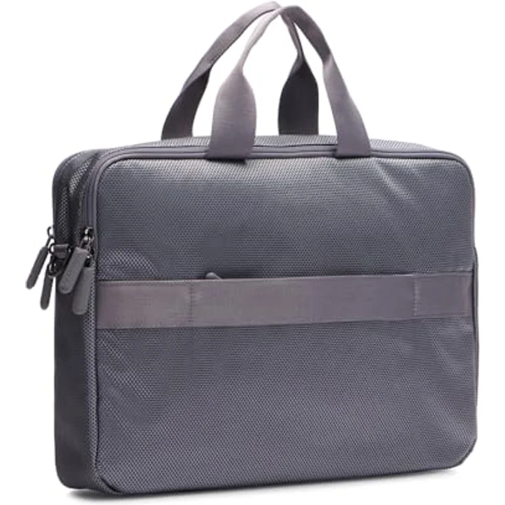 Mandarina Duck Zephyr Laptop Bag, Büro-Notebooktasche mit gepolstertem Laptopfach, 38 cm, Grau – Bild 2