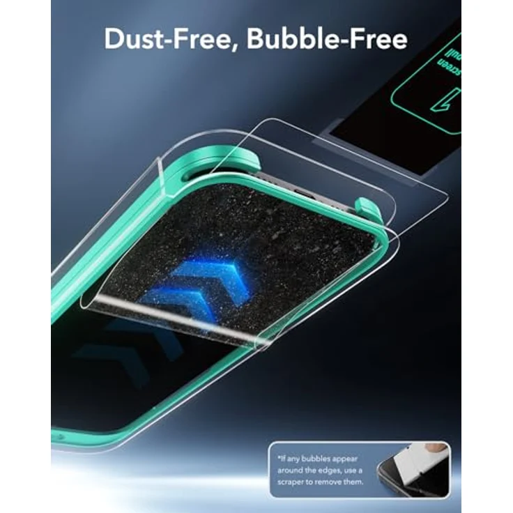 ESR Antispy Displayschutzfolie für iPhone 15 Pro Max, 3er Set aus gehärtetem Armorite Glas, blasenfrei, militärnorm Schutz, inkludiertes Befestigungswerkzeug – Bild 5