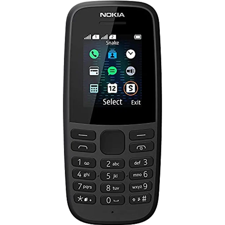 Nokia 105 Dual-SIM (2019) schwarz entsperrt, Smartphone mit langer Akkulaufzeit – Bild 2