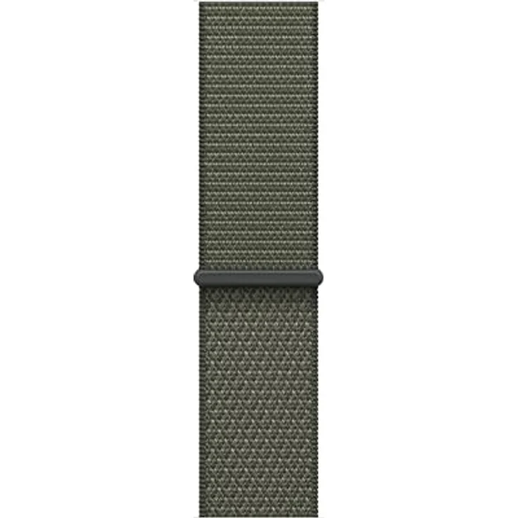 Apple Sport Loop, 46 mm, atmungsaktives Armband aus recyceltem Nylon, Waldgrün, One Size – Bild 1