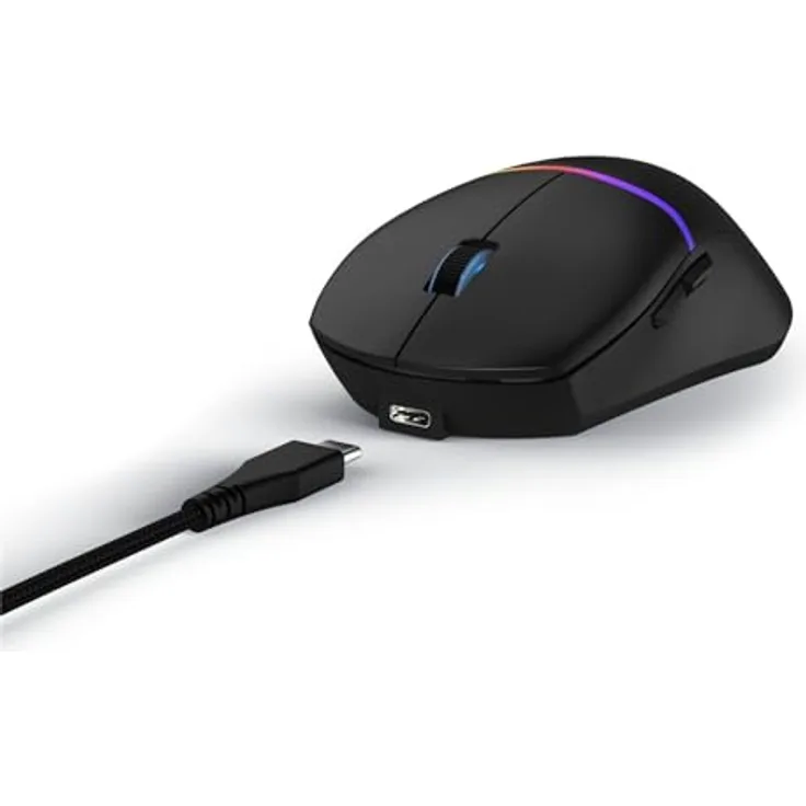 Urage Reaper 330 (Kabelgebunden), Maus, Schwarz mit Pixart-Gaming-Sensor und TTC-GOLDEN Switches