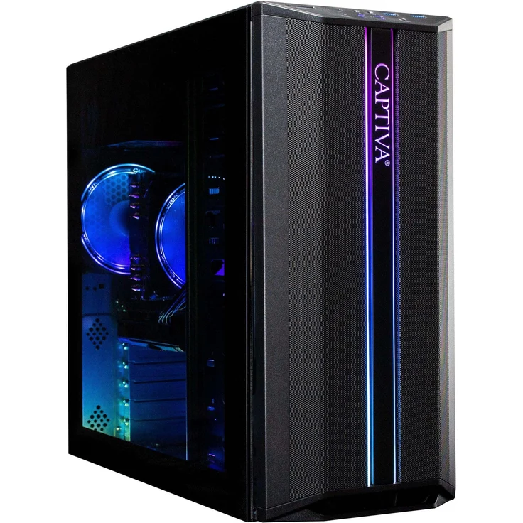 Captiva Advanced Gaming R92-778, Gaming-PC mit AMD Ryzen 5 9600X, Nvidia GeForce RTX 5060 Ti, 32 GB RAM, 1 TB SSD, Schwarz