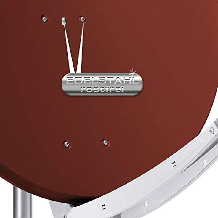 Fuba DAA 850 R, Satellitenantenne Aluminium in Rot, HDTV 4K DELUXE Octo LNB для bis zu 8 Teilnehmern – Bild 3