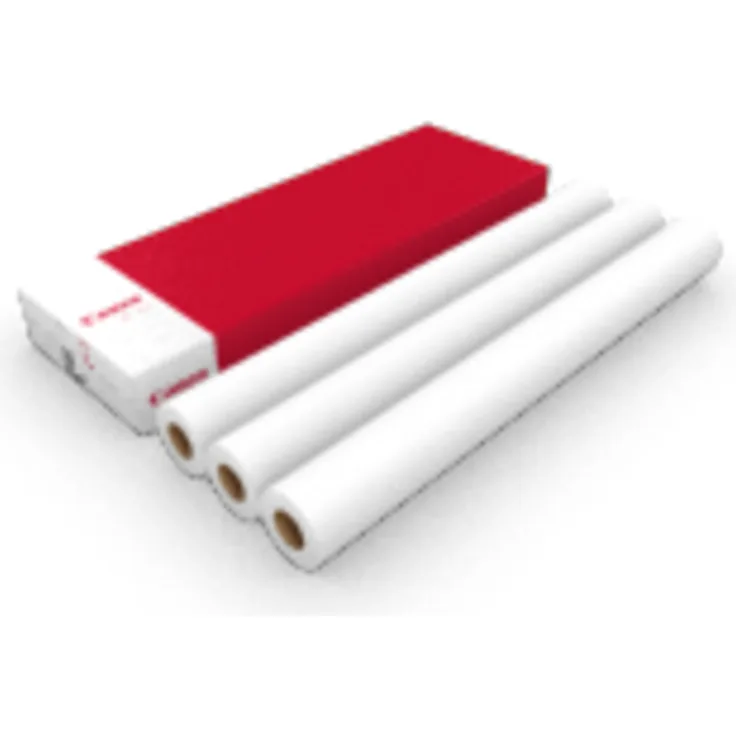 Canon Plotterpapier IJM009F 97006094, ungestrichenes weißes Papier, 75g/m², 914mm x 50m, 3 Stück