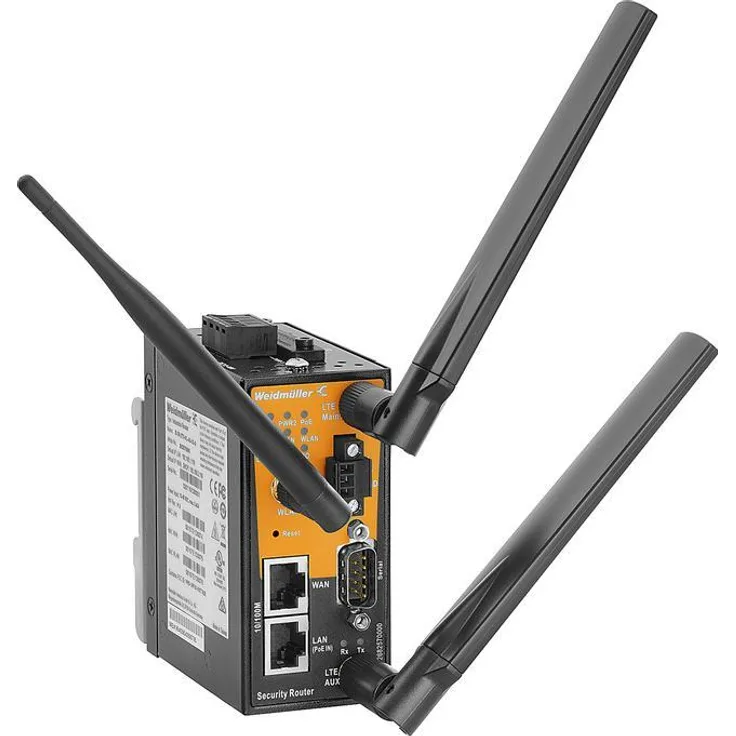 Weidmüller Router, industrieller Netzwerk-Router mit integrierter Firewall und VPN-Technologie