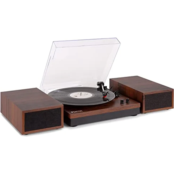 Fenton RP165D Plattenspieler-Set Dunkles Holz, dunkelbraun – Bild 2