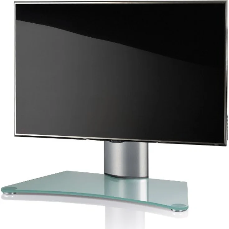 VCM TV-Standfuß Tischfuß TV Fernseh Aufsatz Fuß Erhöhung schwenkbar drehbar schwarzglas-Mattglas ''Windoxa Mini'' – Bild 2