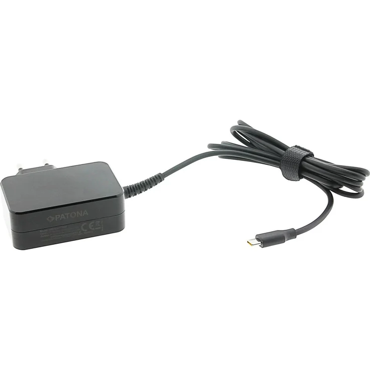 Patona 4X20M26272, Notebook Netzteil mit Power Delivery (65 W), Schwarz