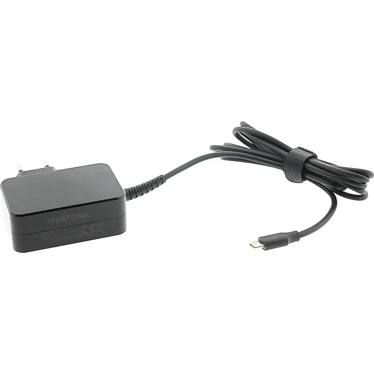 Patona 4X20M26272, Notebook Netzteil mit Power Delivery (65 W), Schwarz