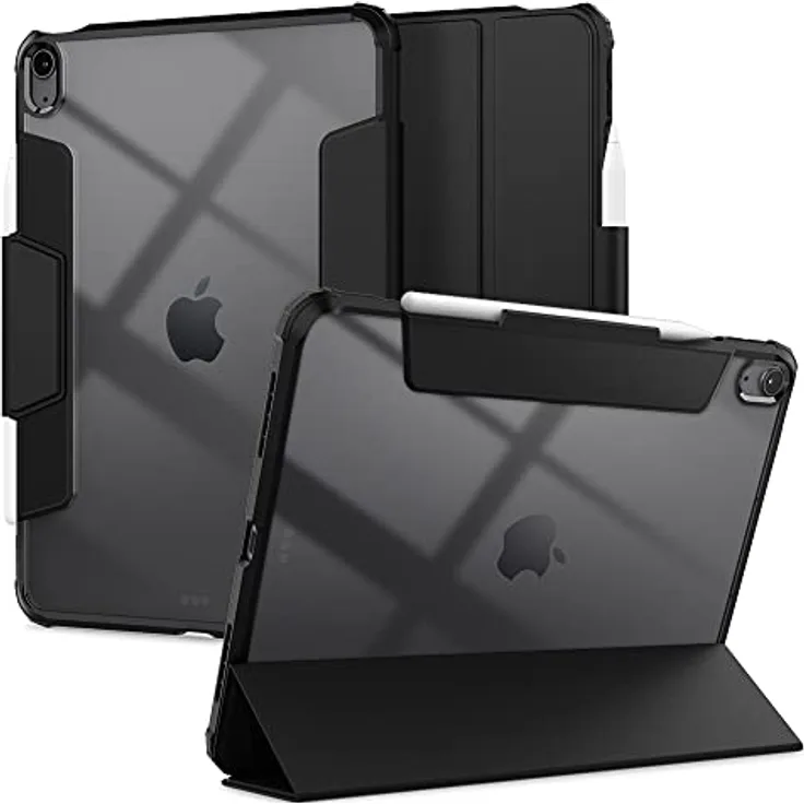 Spigen Ultra Hybrid Pro Hülle Case kompatibel mit iPad Air 4 (2020) / iPad Air 5 (2022) 10.9 Zoll - Schwarz