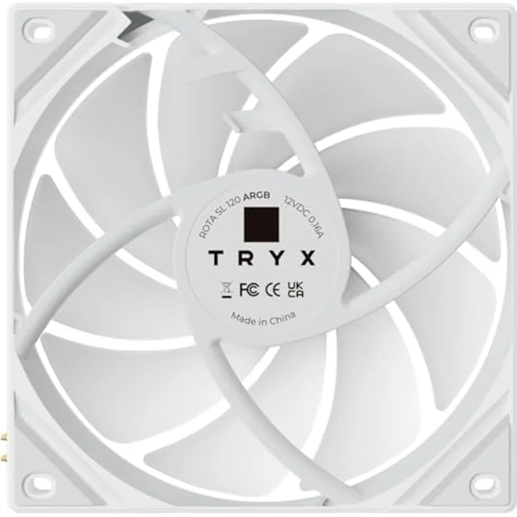 TRYX ROTA SL ARGB Lüfter - 120mm, weiß, FDB-Lager, 111,52 m³/h, 28,87 dB(A) – Bild 10